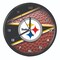 The Memory Company 11.5" Black and White NFL Pittsburgh Steelers Wall Clock